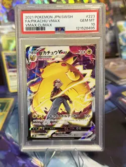 Pikachu Vmax Alt Art PSA 10 Japanese Pokemon Vmax Climax 223/184 - Image 1
