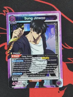 Union Arena: Solo Leveling SUNG JINWOO Super Rare (SR) UE17BT/SLG-1-021 - Image 1