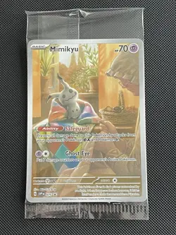 Mimikyu SVP 075 New & Sealed Promo Pokemon Card Paldean Fates - Image 1