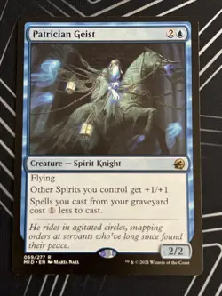 1x Patrician Geist (069) Innistrad: Midnight Hunt LP MTG Magic Gathering x1 MKE - Image 1