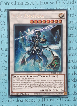 MP24-EN098 Visas Amritara Prismatic Secret Rare Yu-Gi-Oh Card 1st Edition New - Image 1