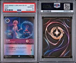 2025 Lorcana Elsa Epic 208 Whispers in the Well PSA 10 Disney Card GEM MT - Image 3