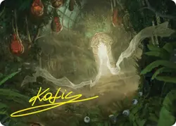 Hushwood Verge Art Card (Gold-Stamped Signature) [Duskmourn: House of Horror Art - Image 1