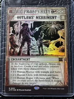 Outlaws' Merriment Outlaws of Thunder Junction: Breaking News Foil NM - Image 1