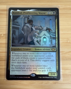 MTG: Kambal, Profiteering Mayor Outlaws of Thunder Junction Foil NM - Image 1