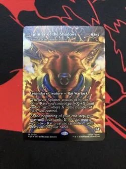 Splinter of the Shadows Borderless Foil Teenage Mutant Ninja Turtles Mythic 0006 - Image 1