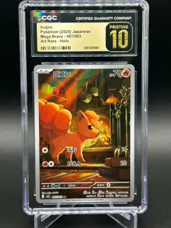 Pokemon TCG Vulpix 067 Japanese Art Rare CGC Pristine 10 - Image 1