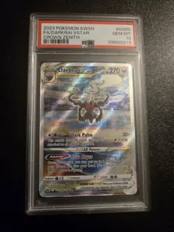Pokemon TCG Karte Darkrai VSTAR GG 50/70 Full Art Crown Zenith SWSH PSA 10 - Image 1