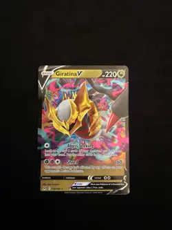 Pokemon TCG Giratina V Sword & Shield - Lost Origin 130/196 Regular Ultra Rare - Image 1