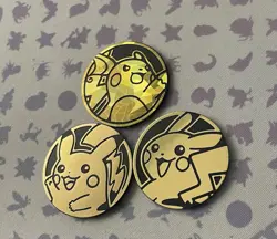 Raichu Gold Holo Coin - Pokemon TCG, Pikachu XY Trainer Kit & McDonald’s 2022 - Image 1