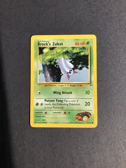 Pokemon TCG Brock's Zubat Gym Heroes 74/132 Regular Unlimited Common - Image 1