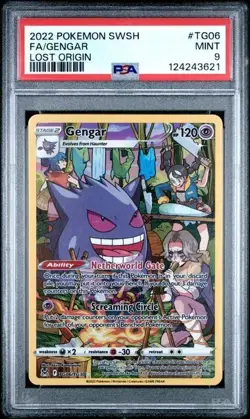 PSA 9 - 2022 POKEMON LOST ORIGIN GENGAR #TG06 - Trainer Gallery - Image 1