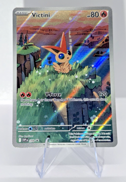 ✨ Pokemon Victini SVP 208 Illustration Rare Promo | Scarlet & Violet NM | - Image 1
