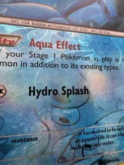 Pokemon Vaporeon 22/98 XY Ancient Origins Reverse Holo MP/HP - Image 2