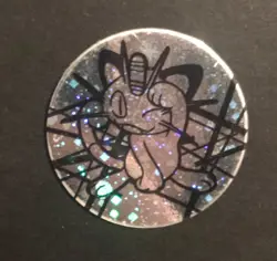 Meowth Pokemon Coin Wizards 2000 Silver Original WOTC Of The Coast RARE - Image 1