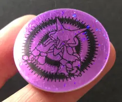 Alakazam Pokemon Coin Wizards 2000 Purple Original WOTC Of The Coast RARE - Image 5