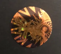 Aerodactyl Pokemon Coin Wizards 1999 Orange Original WOTC Of The Coast RARE - Image 2
