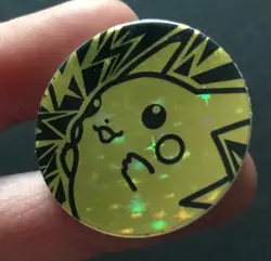 Pikachu Pokemon Coin Wizards 2000 Yellow Original WOTC Of The Coast RARE - Image 3