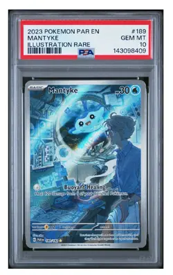 PSA 10 GemMint💎 2023 POKEMON PAR EN-PARADOX RIFT | ILLUSTRATION RARE MANTYKE... - Image 1