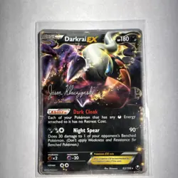 Pokemon Darkrai EX 63/108 World Championship Ultra Rare 180 HP Autographed Jaso… - Image 1