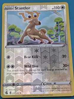 Stantler 208/264 Fusion Strike Pokemon Reverse Holo NM - Image 1