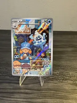 Pokemon TCG Vanillish Paradox Rift 190/182 Holo Illustration Rare Festive Stamp - Image 1