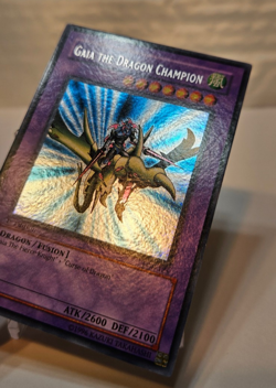 Gaia the Dragon Champion LOB-125 Secret Rare 1st Edition Asian Yugioh 980 - Image 3