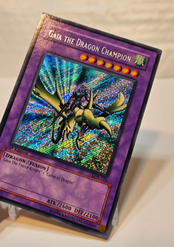 Gaia the Dragon Champion LOB-125 Secret Rare 1st Edition Asian Yugioh 980 - Image 4