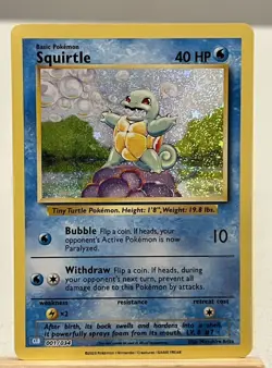 Pokemon Squirtle Classic Collection Holo Trading Card Game Classic 001/034 2023 - Image 1