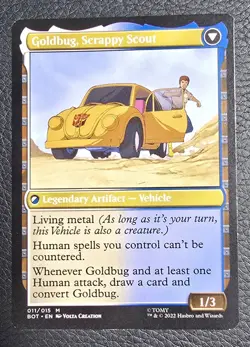 Goldbug, Humanity's Ally Universes Beyond: Transformers Regular MTG Magic Card - Image 2