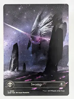 [Galaxy Foil] Swamp (EOE 0369) (Borderless) Mtg Edge of Eternities NM - Image 1