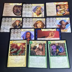 Harry Potter TCG Card Lot 11 Rare Cards Hermoine, Ron, Harry, Fluffy - Image 1