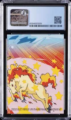 2000 POKEMON TOPPS SER 2- 1 OF 10 STICK-ON CARD #8 WARTORTLE CGC 8 - Image 2