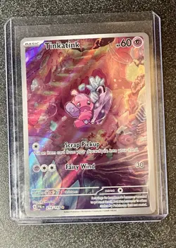 Pokemon TCG Tinkatink Scarlet & Violet Paldea Evolved Holo Card 216/193 - Image 1
