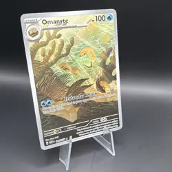 Omanyte 180/165 Scarlet & Violet 151 English Full Art Holo Pokemon Card 2023 - Image 2