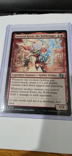 1x General Kreat, the Boltbringer NM-Mint, English Foundations Jumpstart MTG Mag - Image 1