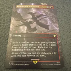 MTG - 512 - Mordor On The March (Borderless Foil) ~ LotR: Tales Of Middle Earth - Image 1