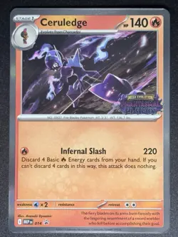 Ceruledge MEP 014 STAMPED Promo Phantasmal Flames Pokemon Card TCG - Image 1
