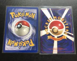 Machop Base Set 066 NM Japanese And 52/102 LP English Vintage Pokemon Lot of 2 - Image 2