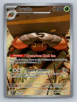 Pokemon SV10: Destined Rivals #186/182 Crustle - Image 1