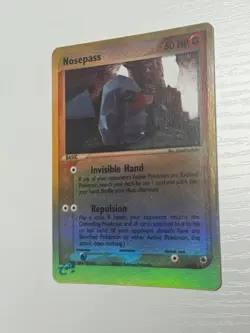 Pokemon Ruby and Sapphire Nosepass 18/109 Reverse Holo MP - Vintage Pokemon TCG - Image 3