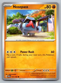 Pokemon TCG SV06: Twilight Masquerade Nosepass 101/167 - Image 1