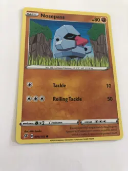 Pokemon - Nosepass #96/192 - Common - Rebel Clash - Near Mint - Image 1