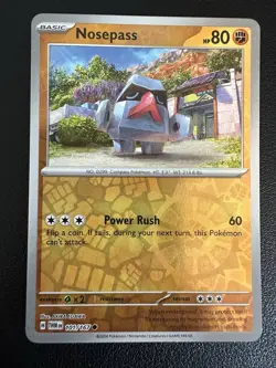 Nosepass 101/167 Sv06: Twilight Masquerade Reverse Holo Pokemon TCG NM - Image 1