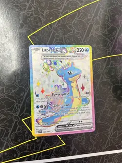 Pokemon Lapras ex Secret Rare Full Art Holo 158/142 SV08: Stellar Crown - Image 1