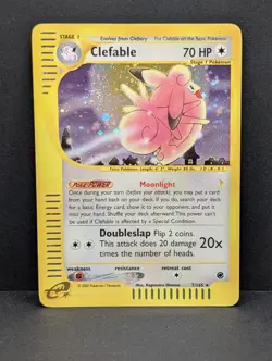 Clefable 007/165 Expedition Base Set Holo Ultra Rare Pokemon TCG Nintendo MP+ - Image 1