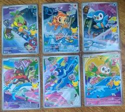 Pokemon First Partner Illustration 30th Collection Promo Set of 6 040-045 NM - Image 1
