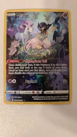 Pokemon Mew Full Art Ultra Rare Holo GG10/GG70 Crown Zenith Galarian Gallery - Image 1