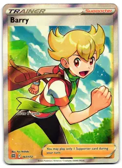 Barry 167/172 - Ultra Rare Brilliant Stars Pokemon TCG 2022 Holo - NM Card - Image 1