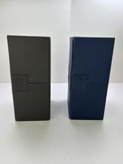 Lot Of 2 Ultimate Guard Flip n Tray Deck Case Card Box USED Grey & Blue - Image 5